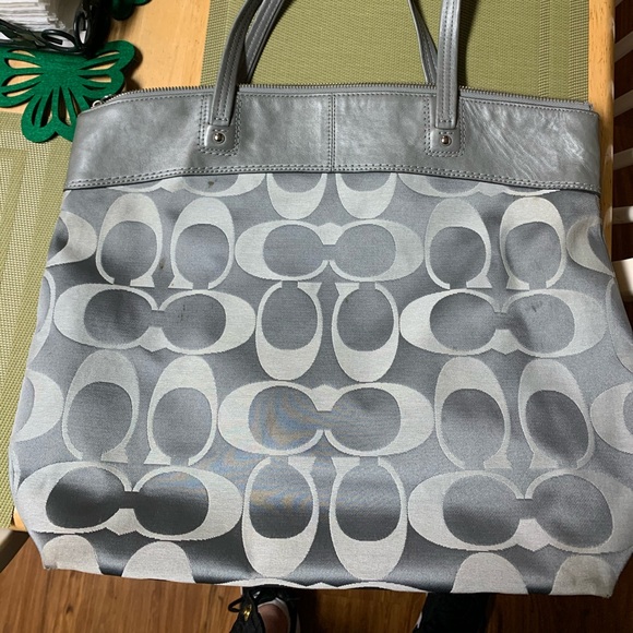 Coach | Bags | Authentic Silver Coach Purse | Poshmark